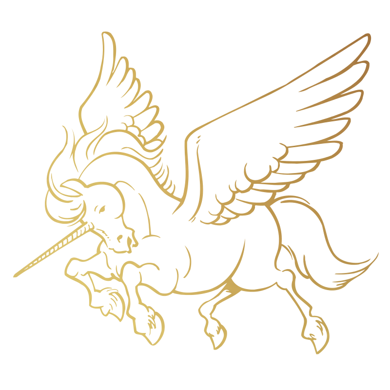 Sticker Licorne Ailée