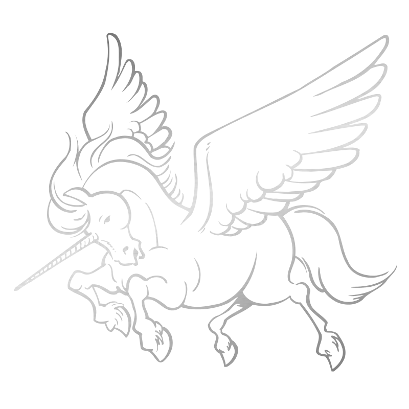 Sticker Licorne Ailée