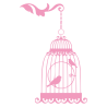Sticker cage à oiseaux