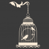 Sticker cage à oiseaux