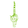 Sticker Chat géant