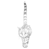 Sticker Chat géant