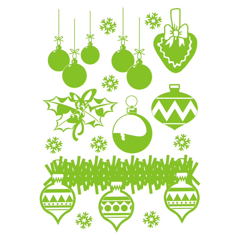 Sticker Planche de Noël