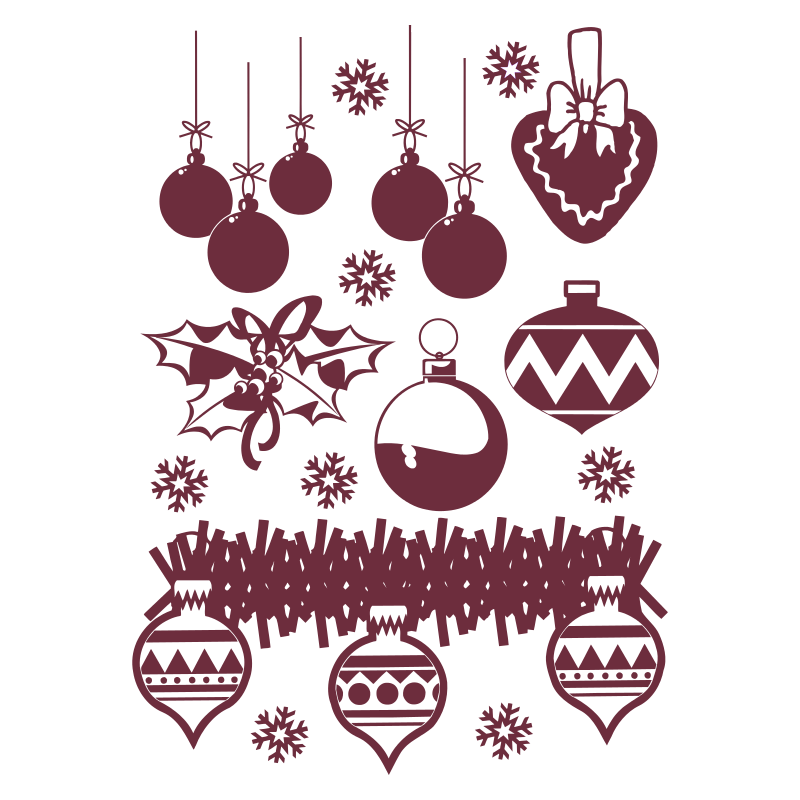 Sticker Planche de Noël
