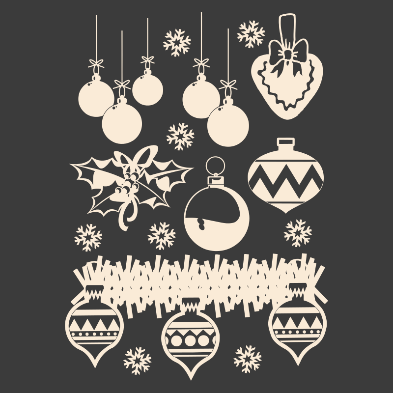 Sticker Planche de Noël