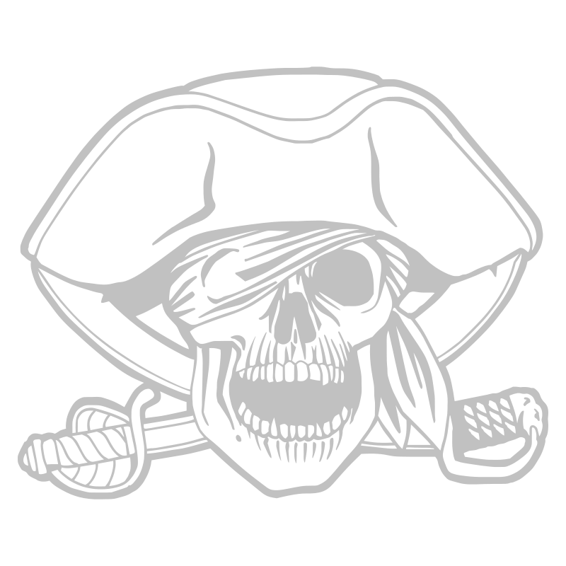 Sticker Tête de Mort  Pirate