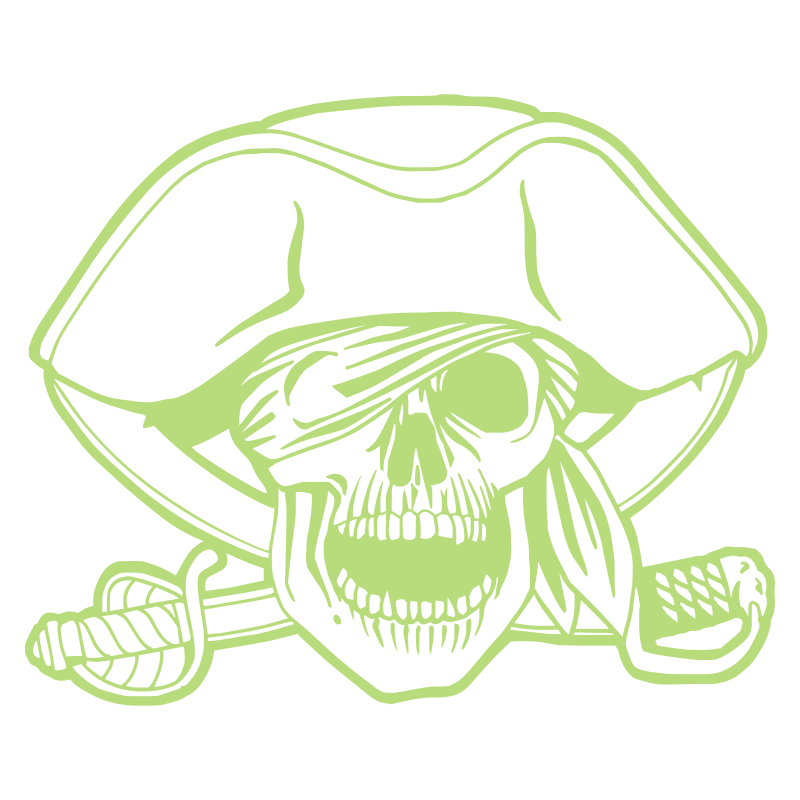Sticker Tête de Mort  Pirate