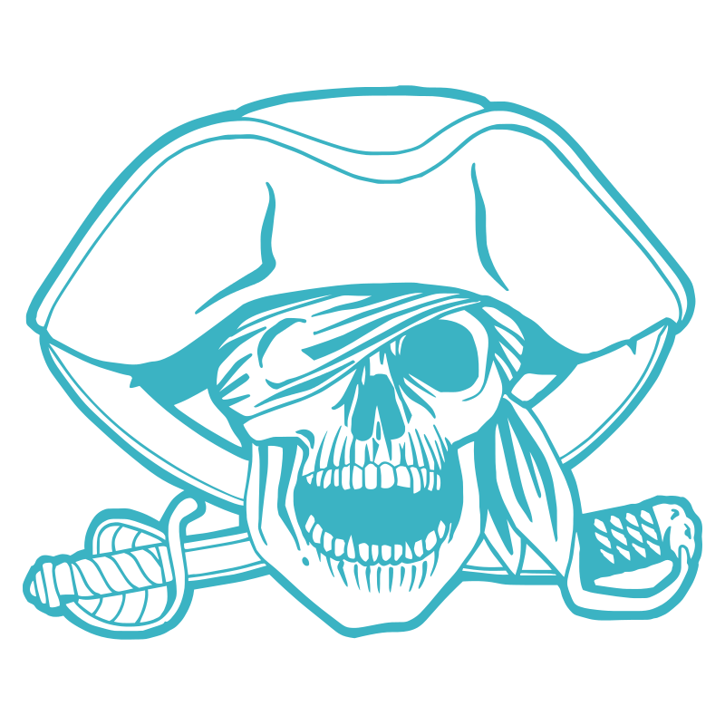 Sticker Tête de Mort  Pirate