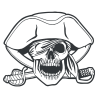 Sticker Tête de Mort  Pirate