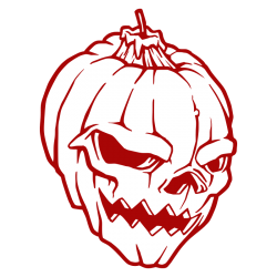 Sticker Tête de Mort  Citrouille