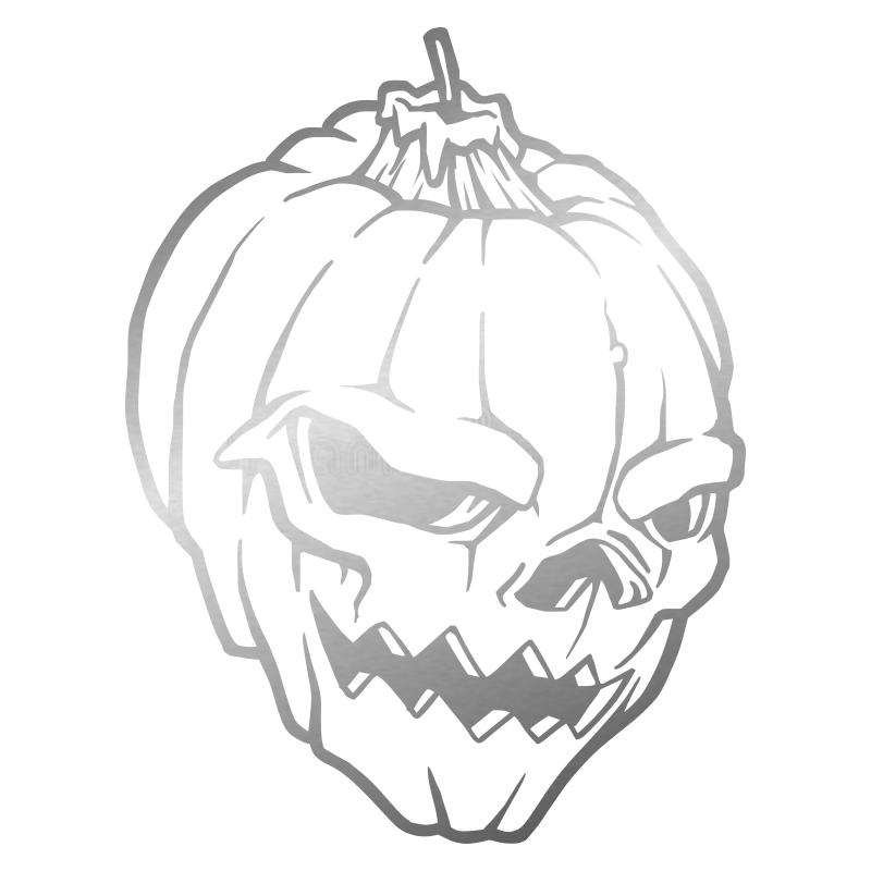 Sticker Tête de Mort  Citrouille