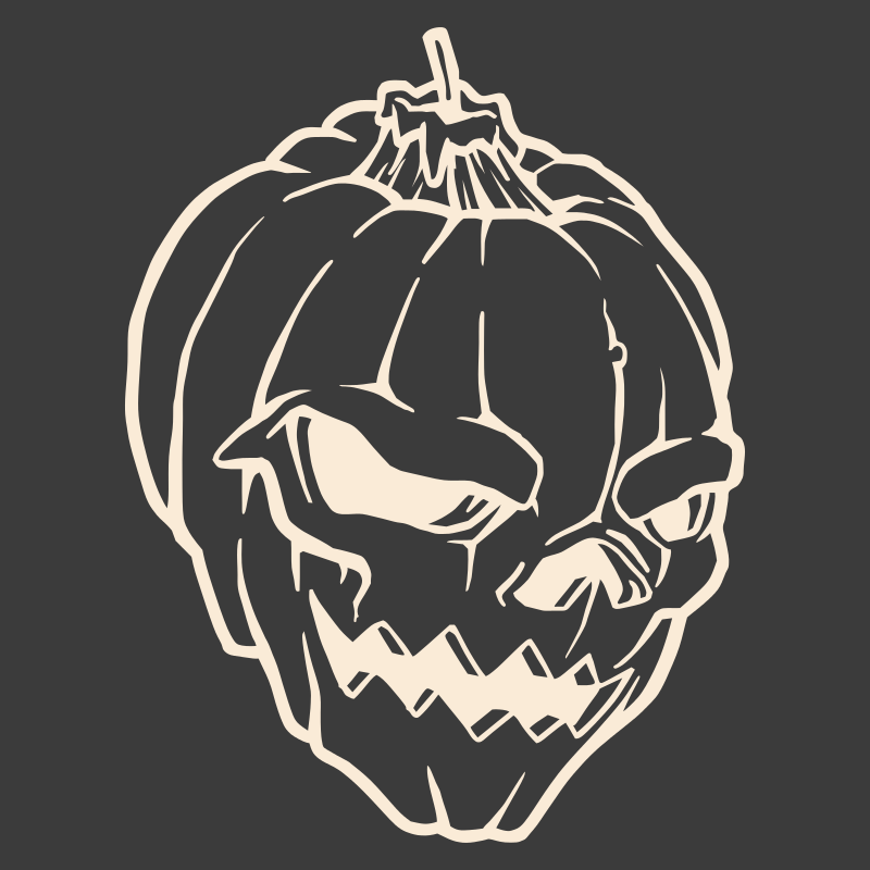 Sticker Tête de Mort  Citrouille