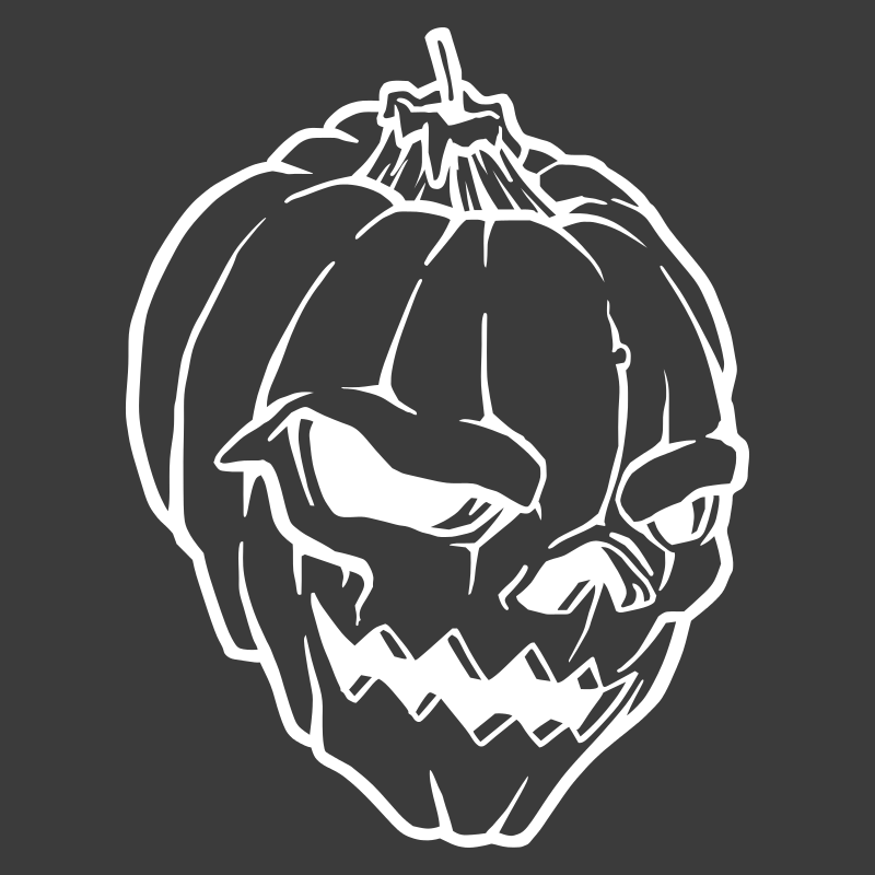 Sticker Tête de Mort  Citrouille