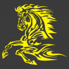 Sticker Cheval flammes
