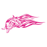 Sticker Dauphin flammes
