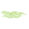Sticker Guépard flammes