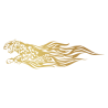 Sticker Guépard flammes