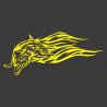 Sticker Dauphin flammes