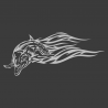 Sticker Dauphin flammes