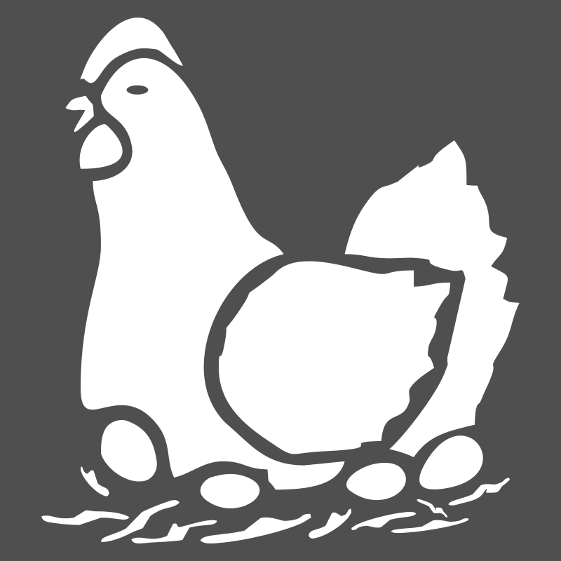 Pochoir poule