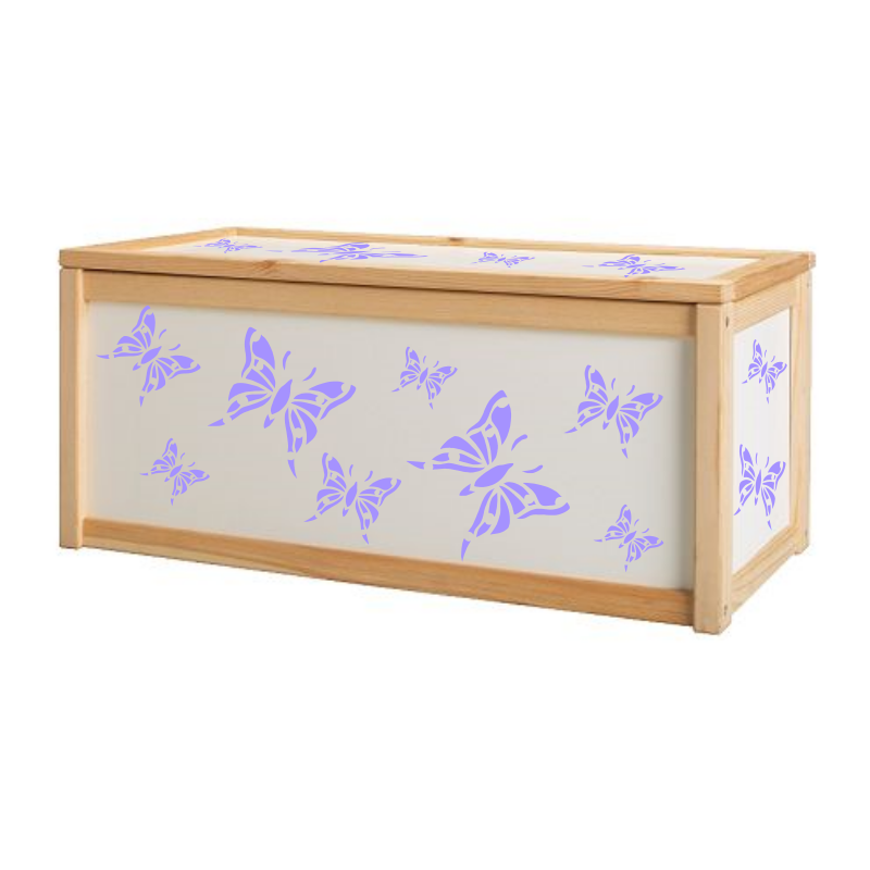 Planche pochoirs papillons