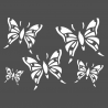 Planche pochoirs papillons
