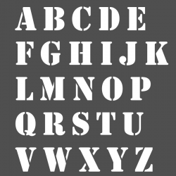 Pochoir Alphabet