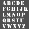 Pochoir Alphabet