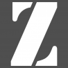 Pochoir lettre Z