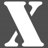 Pochoir lettre X