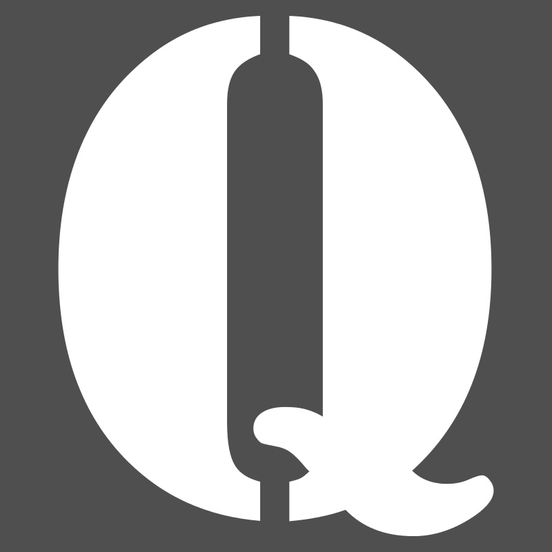 Pochoir lettre Q