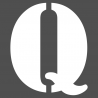 Pochoir lettre Q