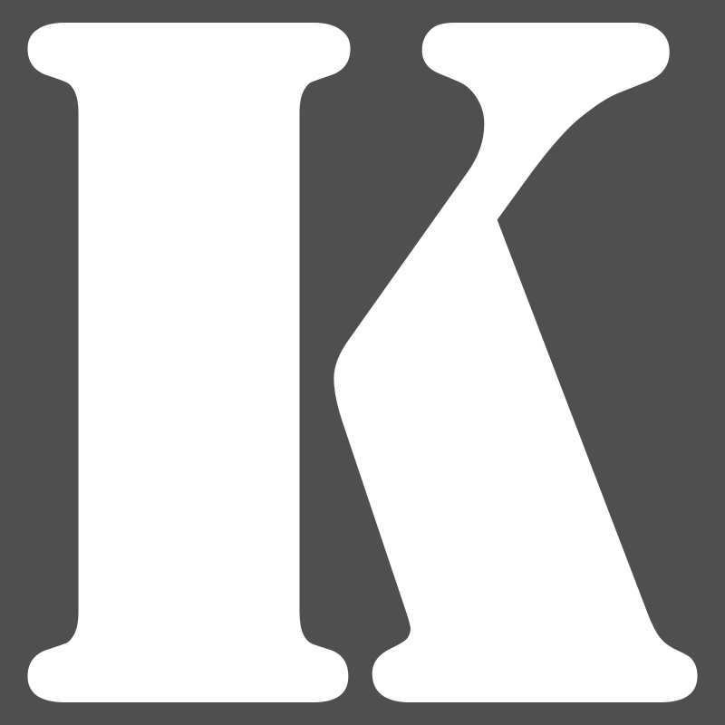 Pochoir lettre K