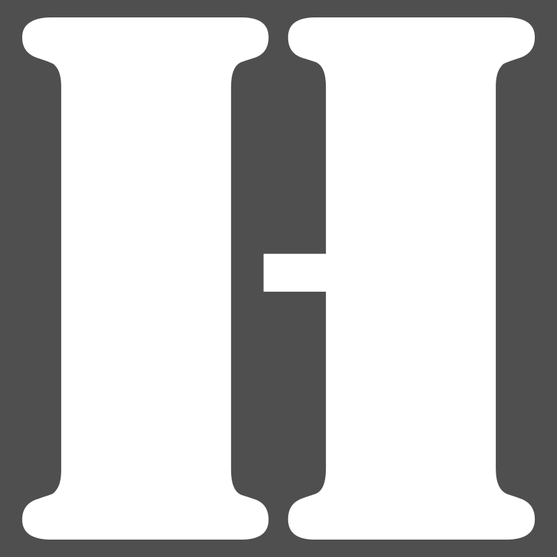 Pochoir lettre H