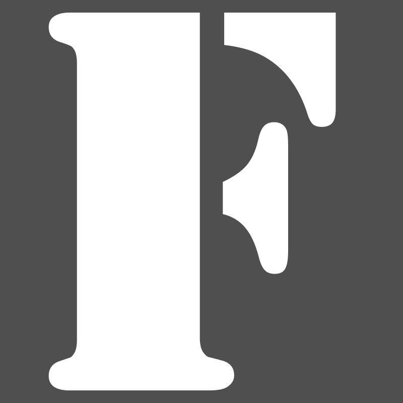Pochoir lettre F