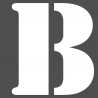 Pochoir lettre B
