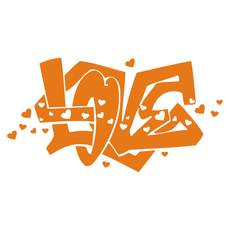Sticker graffiti Love