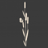 Sticker roseaux et papillon