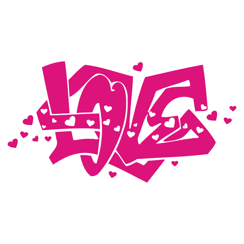 Sticker graffiti Love