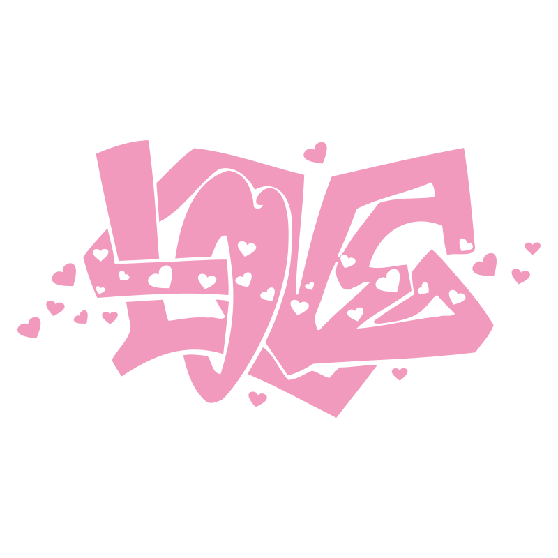 Sticker graffiti Love