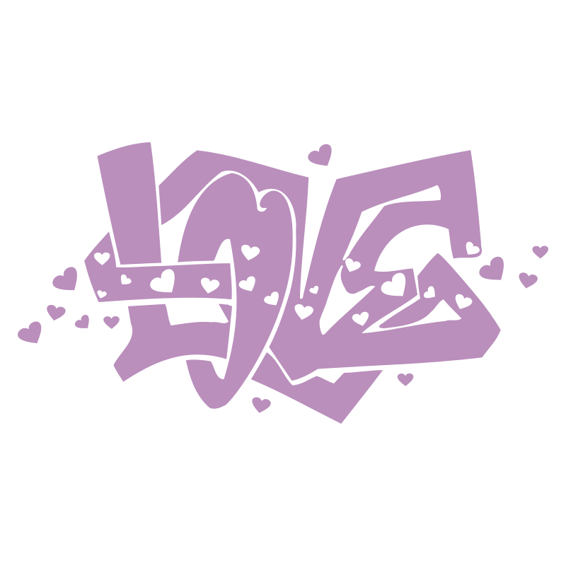 Sticker graffiti Love