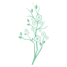 Sticker Branche fleurie