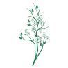 Sticker Branche fleurie