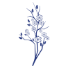 Sticker Branche fleurie