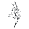 Sticker Branche fleurie