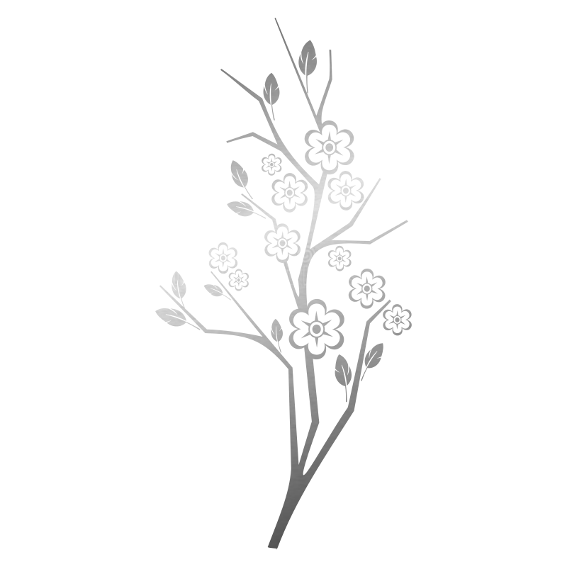Sticker Branche fleurie