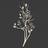 Sticker Branche fleurie