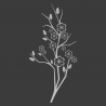 Sticker Branche fleurie
