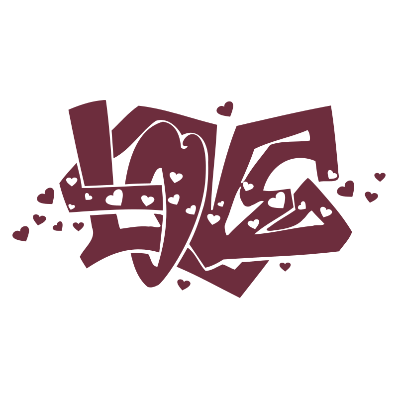 Sticker graffiti Love