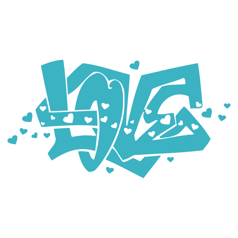 Sticker graffiti Love